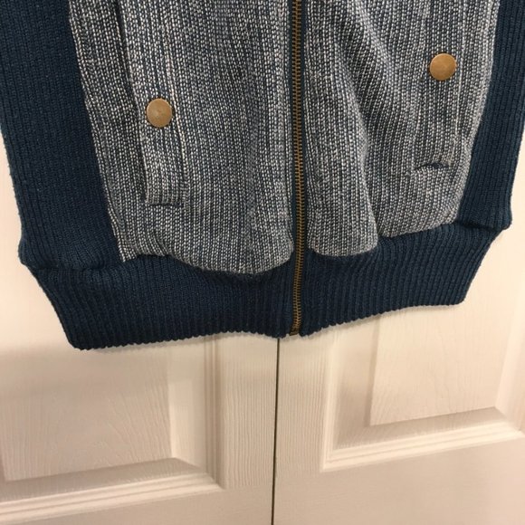 Green Tea Teal Tweed Vest - Picture 6 of 9